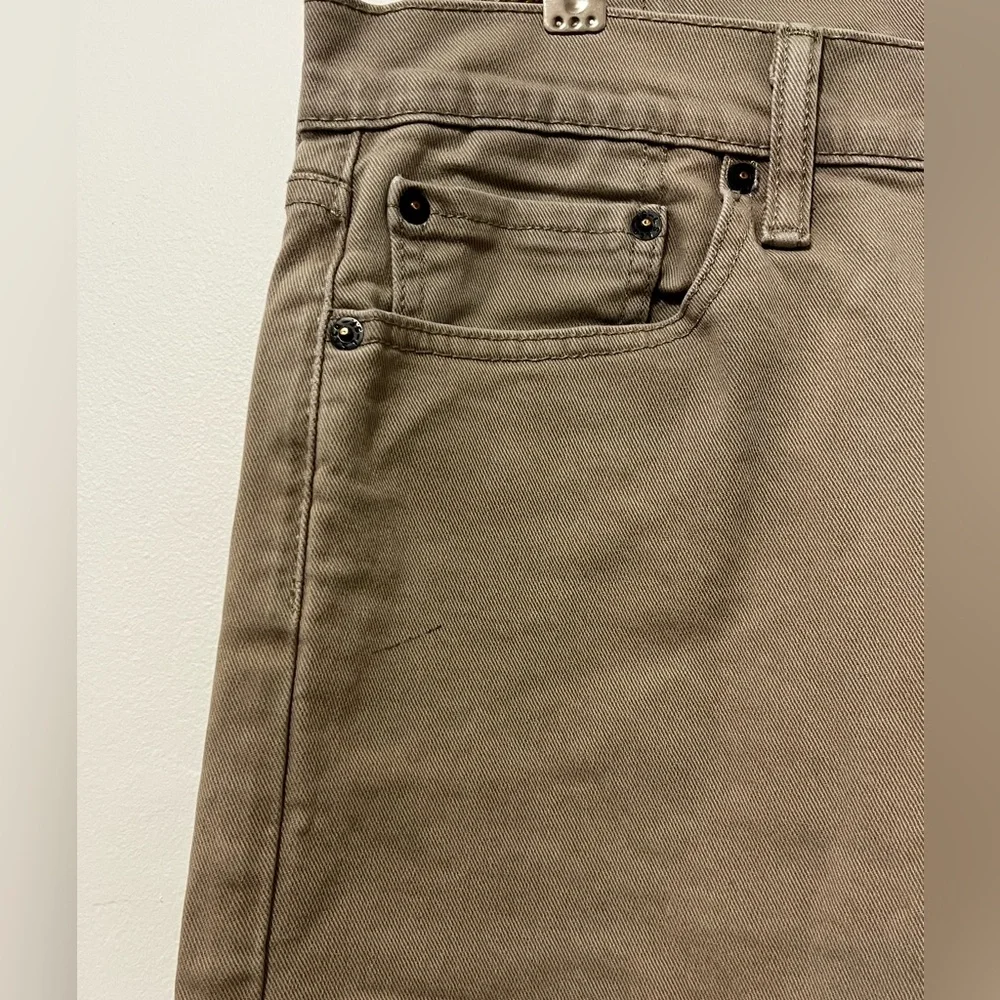 LEVI’S 501 Original Fit Twill Mens Jeans 34x32 Straight Leg Tan - Picture 4 of 12